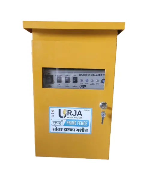Urja 18 Kv Panel Fence Solar Zatka Machine / Fence Energizer For 1 To 90 Acre With Cable And 2 Piece Warning  Boards 1