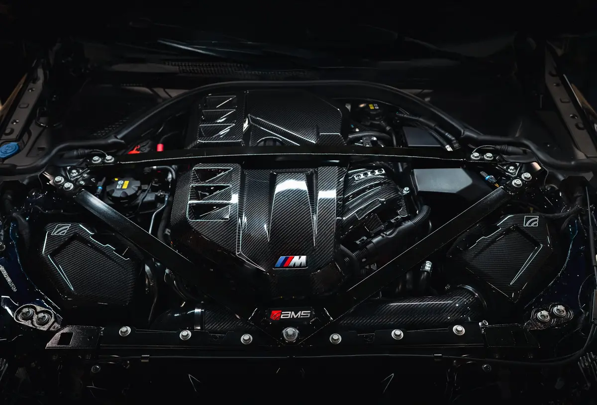 Ams Alpha Performance Cold Air Intake System (Carbon Top Covers) Fits Bmw G8x M2/M3/M4 S58 1