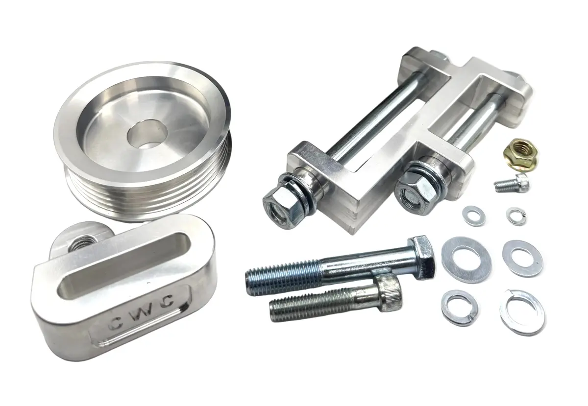 Cwc Ls1 Alternator Sr Twin Cam Billet Conversion Kit (Silver) Fits Nissan Sr20 1