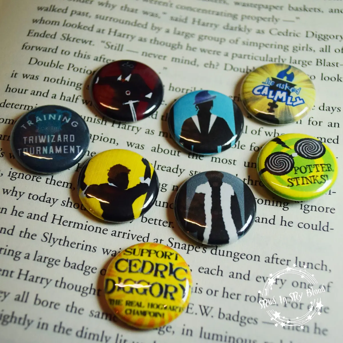 Quad-Wizard Tournament 1" Pin Back Button Mix 1