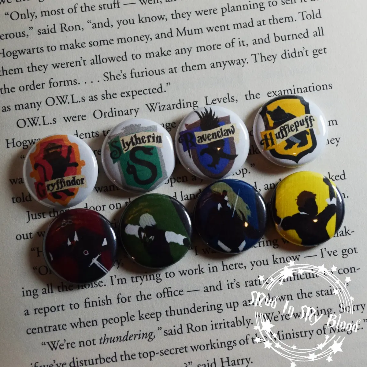 Wizard School House Hero Shadows 1" Button Or Magnet Mix 1