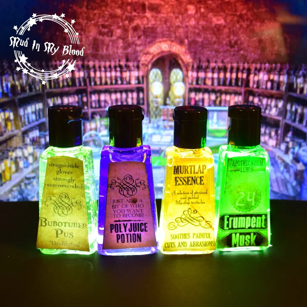 Four Pocket Potion Hand Sanitizers- Set 4 1