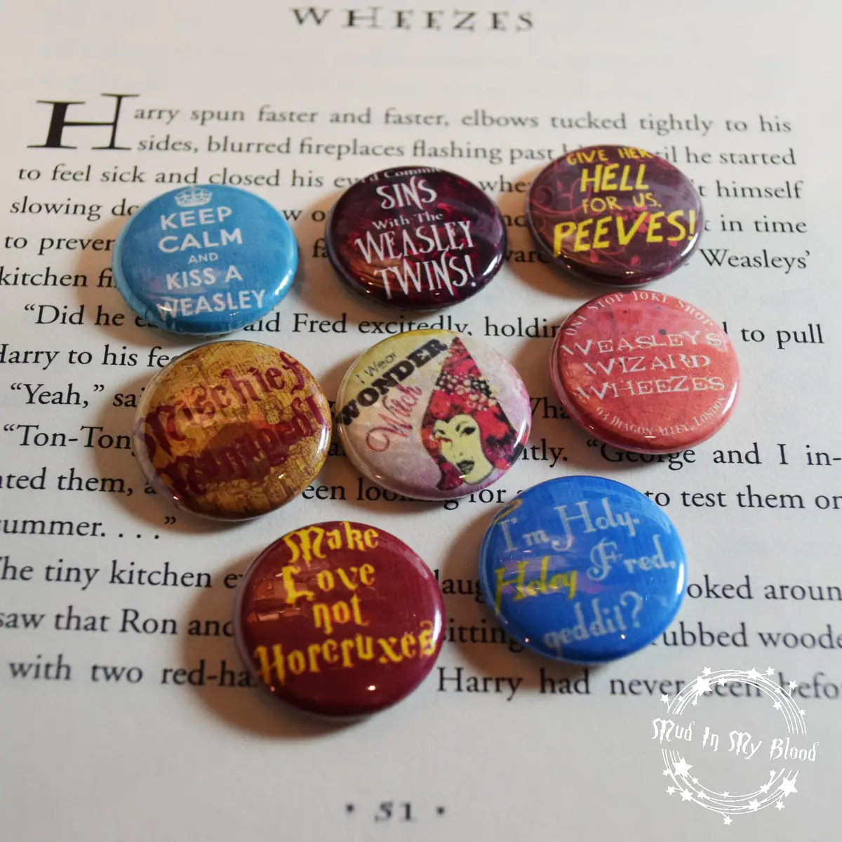 Twins 1" Pin Back Button Set 1