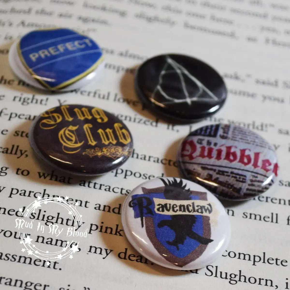 Five Eagle House Themed 1" Pin Mix 1