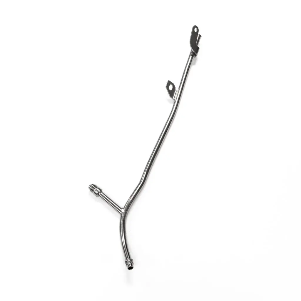 Ams Alpha Performance Aos Air Oil Seperator Catch Can Dipstick Tube (With Return Drain) Fits Nissan R35 Gtr 1