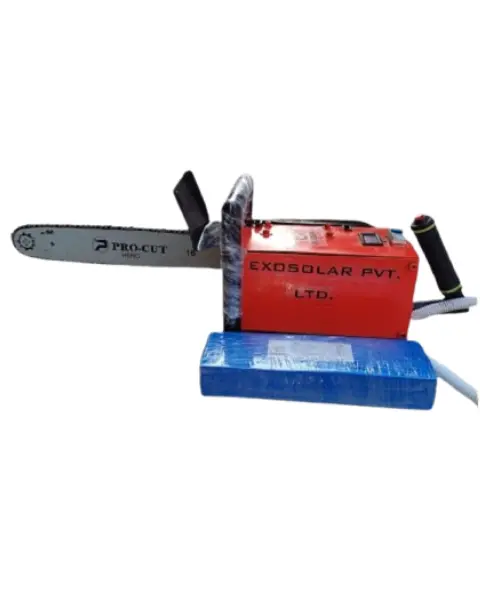 Exosoloar Lithium Ferrous Phosphate Heavy Duty Battery Operated Chain Saw 1