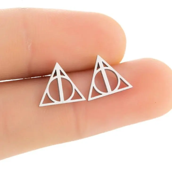 Tiny Geometric Stud Earrings 1