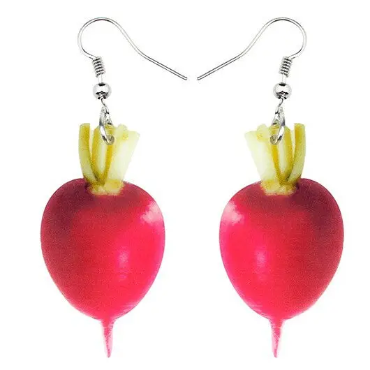 Realitic Radish Earrings 1