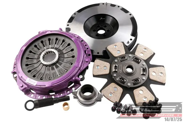 Xtreme Heavy Duty Button Single Mass Flywheel Clutch Kit Fits Nissan R34 Skyline Gtr (Rb26dett) 1