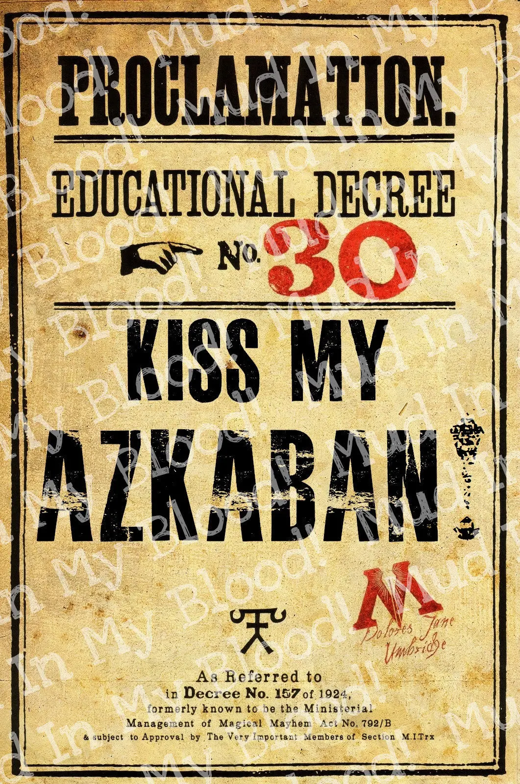 Kiss My Az*****  Decree Poster 1
