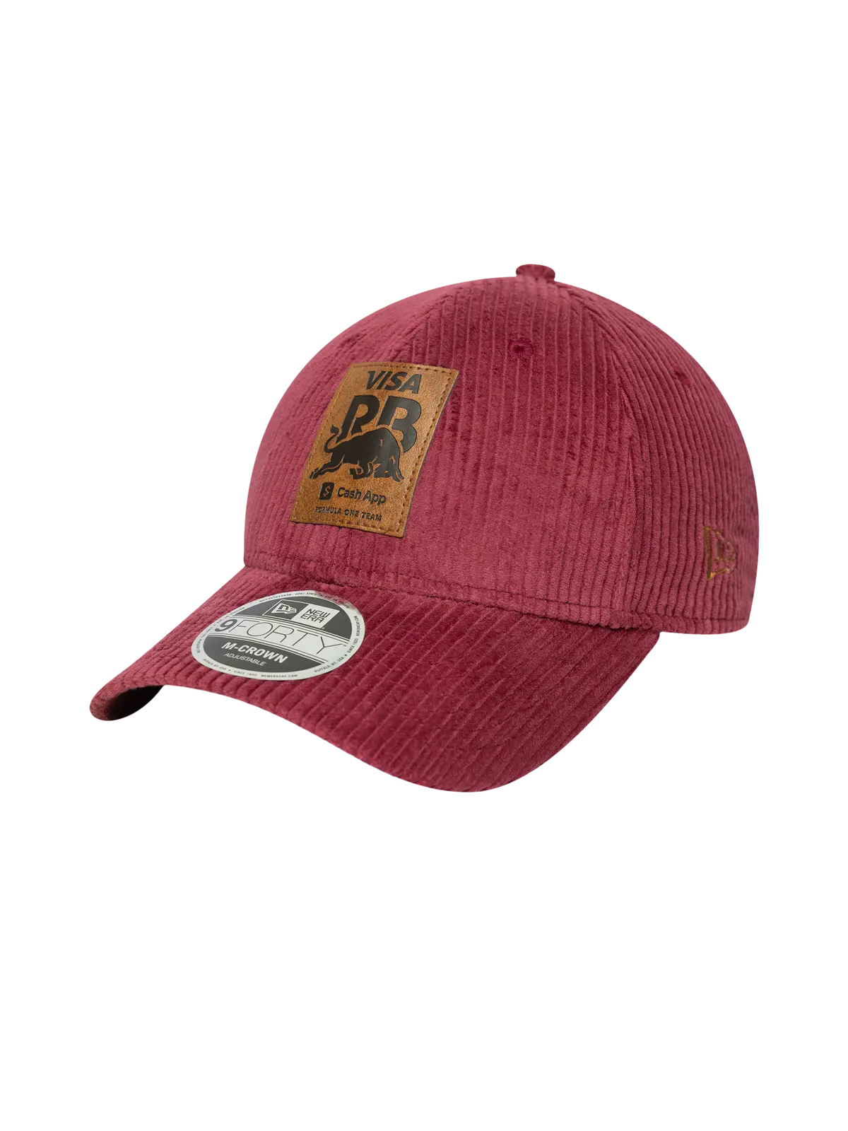 Visa Cash App Racing Bulls New Era 9Forty Burgundy Cord Hat 1