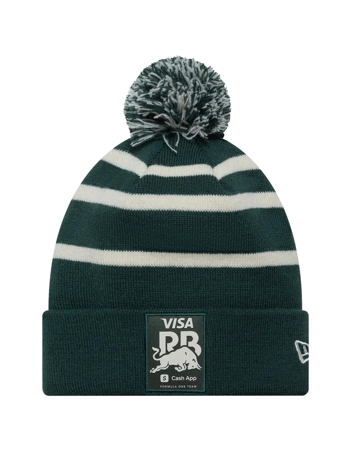 Visa Cash App Racing Bulls New Era Dark Green Bobble Hat 1