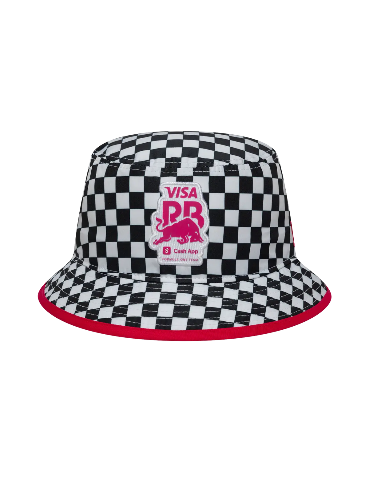 Visa Cash App Racing Bulls New Era Checkerboard Tapered Bucket Hat 1
