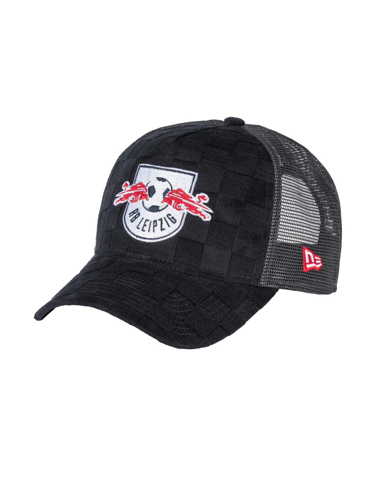 Rb Leipzig New Era Checkered Trucker Hat 1