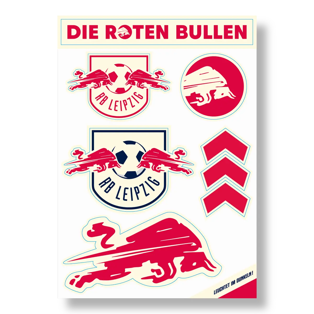 Rb Leipzig Glow In The Dark Sticker Set 1