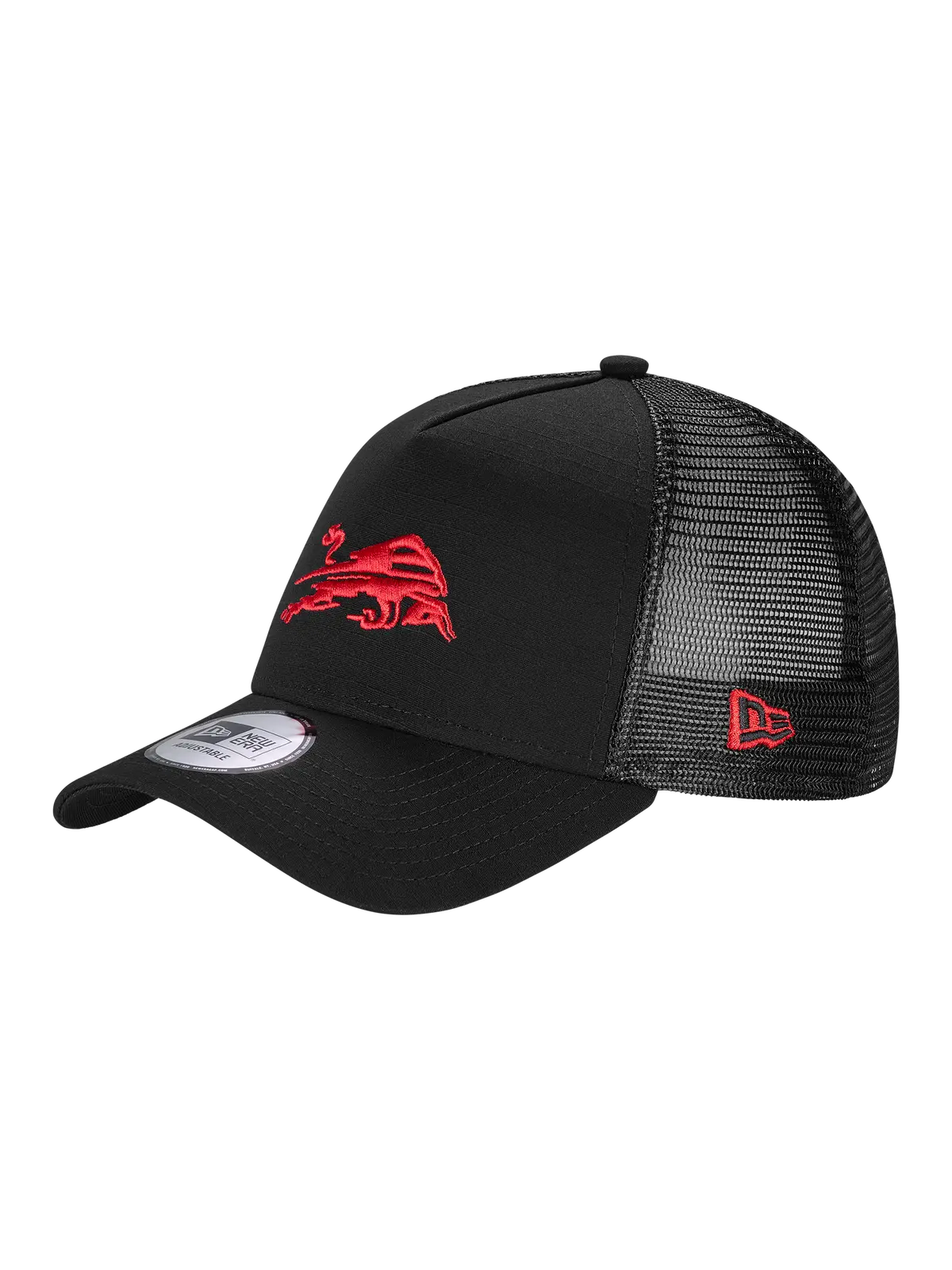 Rb Leipzig New Era Dynamic Bull Trucker Hat 1