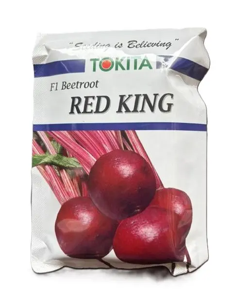 Tokita Red King Beetroot Seeds- Dark Red, Sweet, High Yield 1