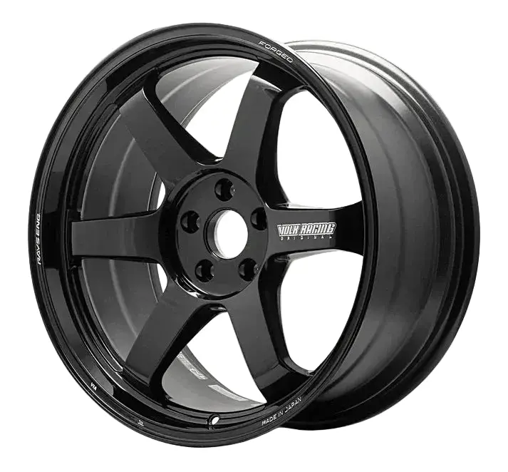 Rays Volk Racing Te37 Ultra M-Spec (Gloss Black) Wheel Set 20 X 10" +30 / 20 X 12" +20 Fits Nissan R35 Gtr 1