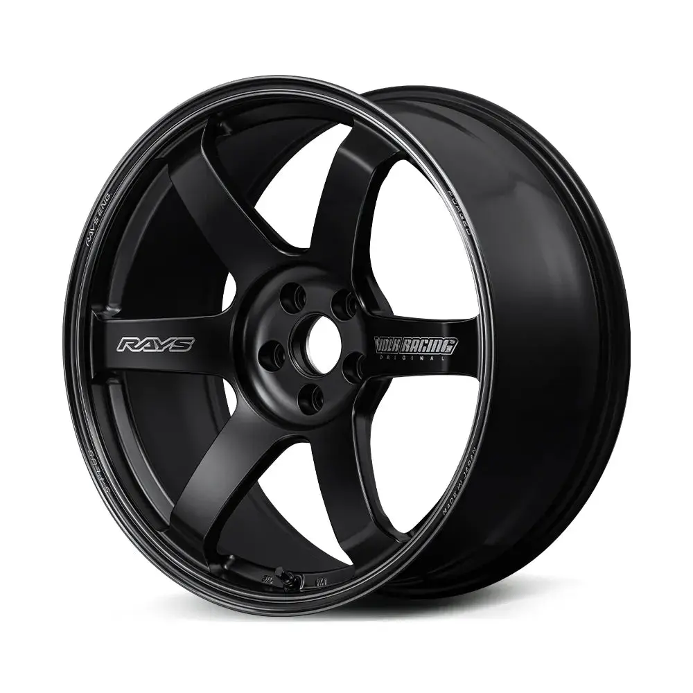Rays Volk Racing Te37 Saga S-Plus Black Shadow Ltd. (Matte Black) Wheel Set 20 X 10" +30 / 20 X 11" +10 Fits Nissan R35 Gtr 1
