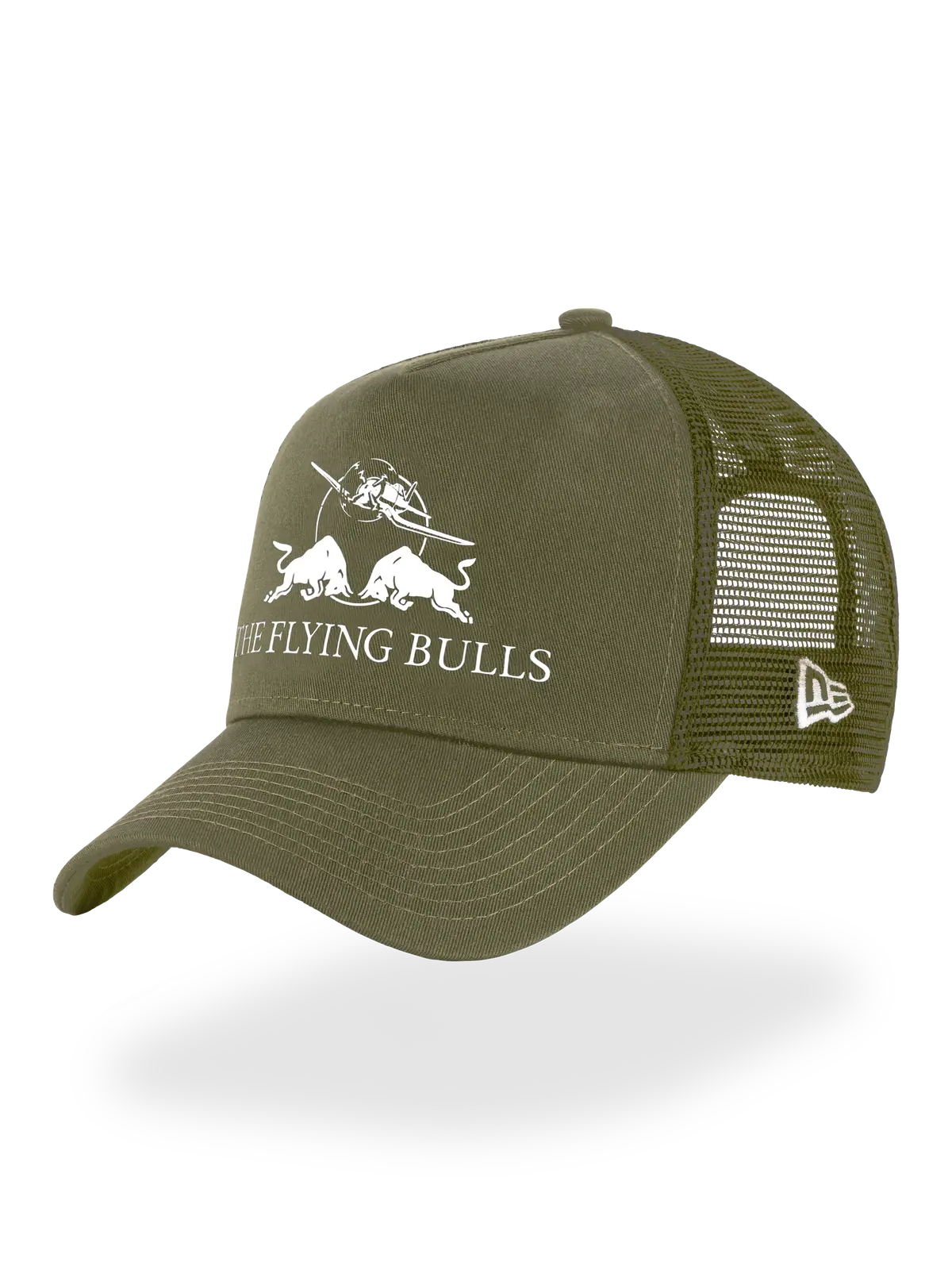 The Flying Bulls New Era Olive Trucker Hat 1