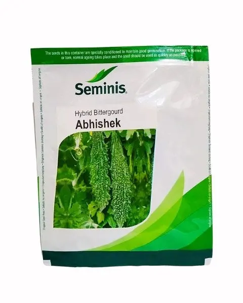 Abhishek Bitter Gourd Seeds - Strong Fast Growth, Dark Green, Spindle Shape 1