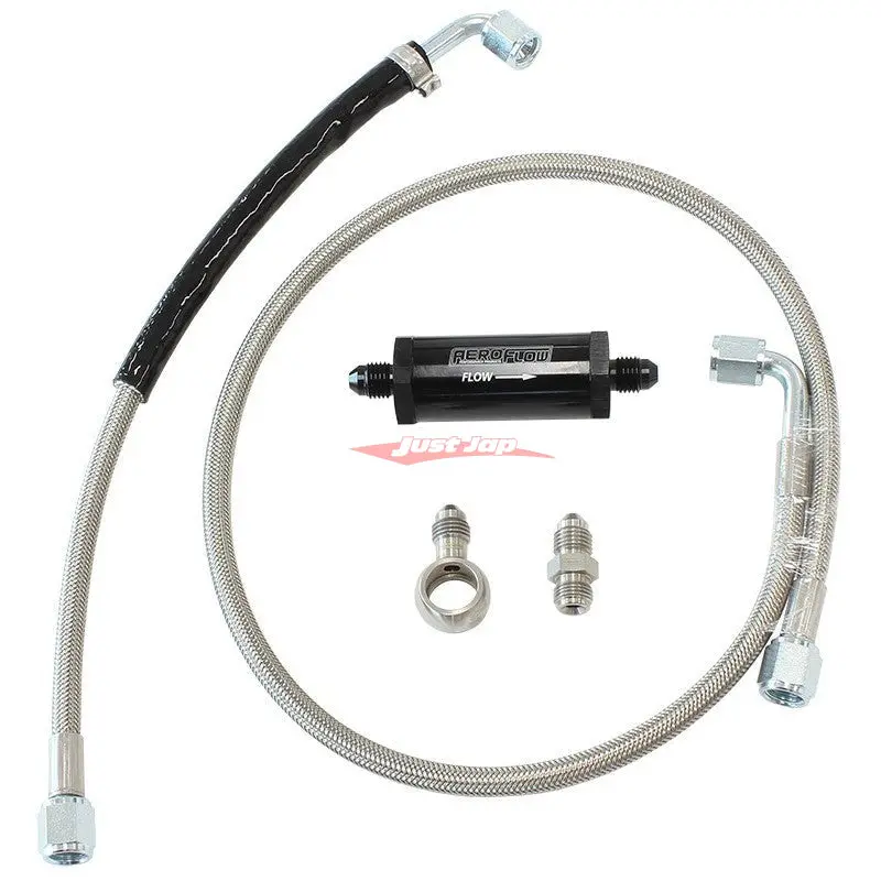Aeroflow Turbo Oil Feed Line Set Af30-1005 Fits Ford Fg Falcon Xr6 Turbo 1