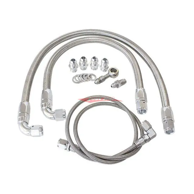 Aeroflow Turbo Oil & Water Line Set Af30-1002 Fits Nissan S14/S15 Silvia & 200Sx (Sr20det) 1