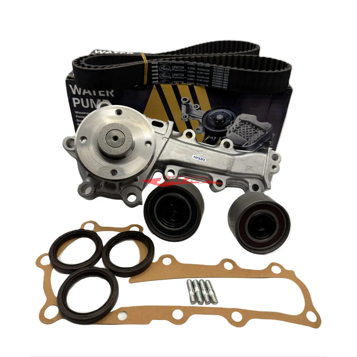 Aisin Water Pump & Gates Oe Timing Belt Kit Fits Nissan C34/C35 Laurel, C34 Stagea, R33/R34 Skyline, Y33 Cedric & Gloria (Rb25det/Rb26dett) 1