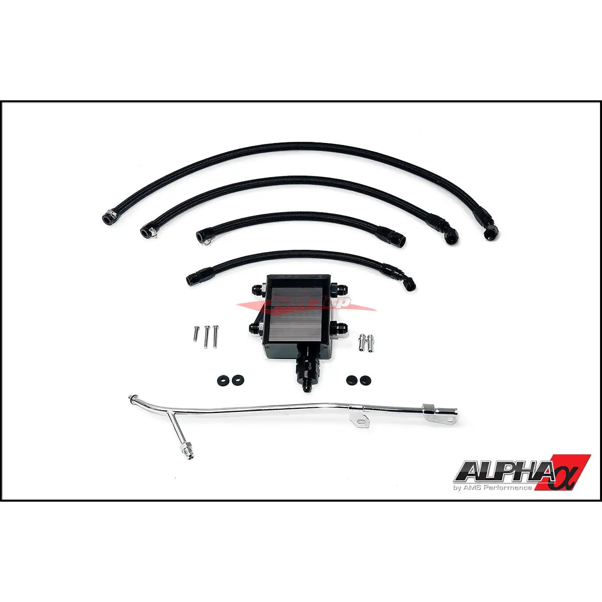 Ams Alpha Performance Aos Air Oil Separator Catch Tank (With Return Drain) Fits Nissan R35 Gtr 1