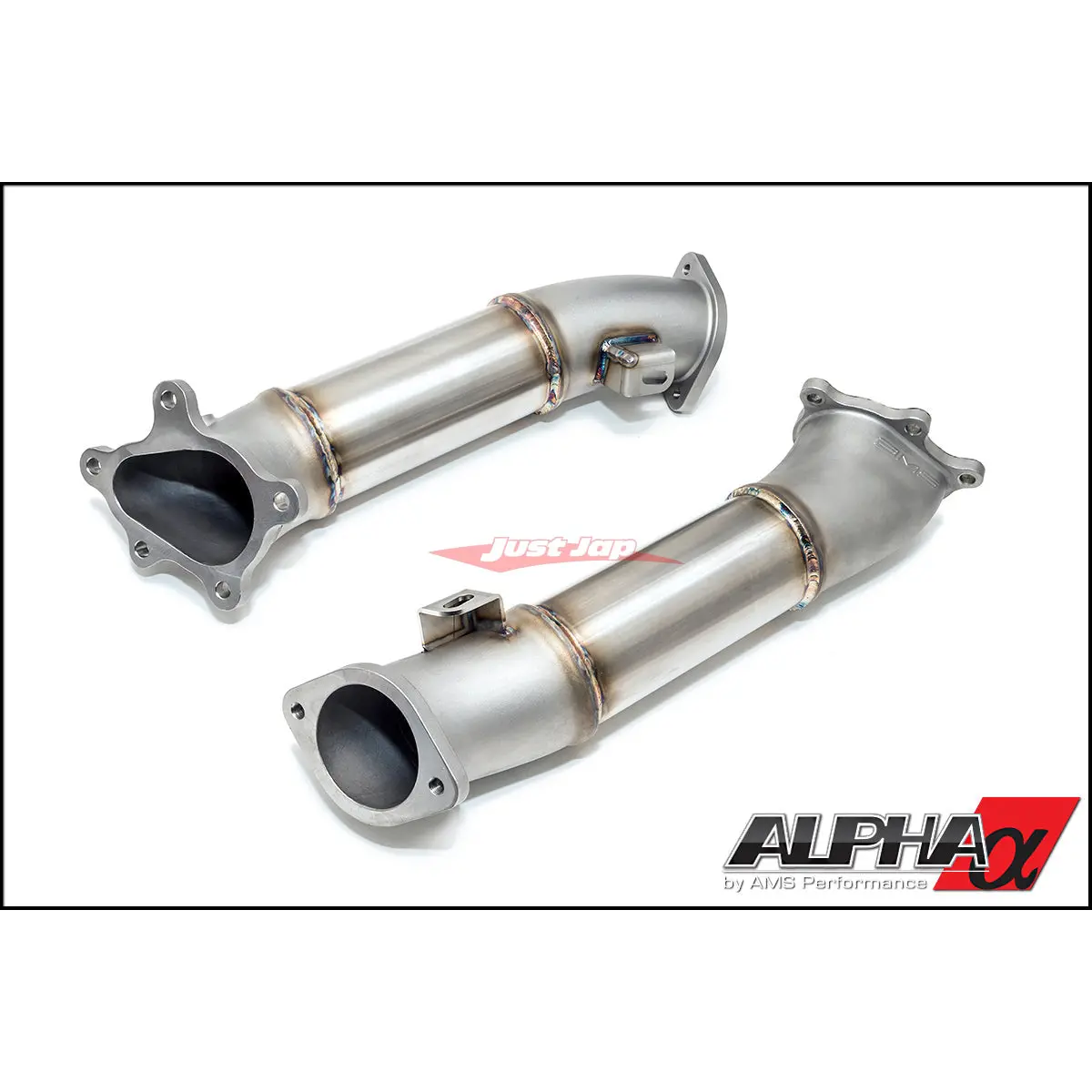 Ams Alpha Performance Cast Turbo Downpipes / Dump Pipe Set Fits Nissan Gtr R35 2007- 1