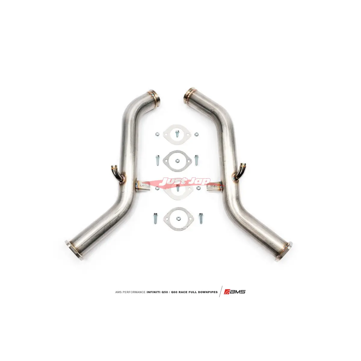 Ams Alpha Performance Full Race Down Pipes Fits Infinti Q50/Q60, Nissan Skyline 400R Rv37 & Nissan Z Rz34 (Vr30ddtt) 1