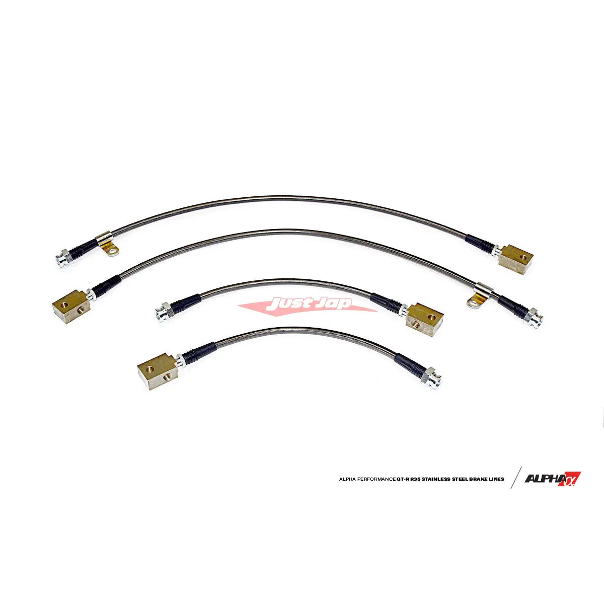 Ams Alpha Performance Race Style Stainless Steel Brake Lines Fits Nissan R35 Gtr 2007- 1