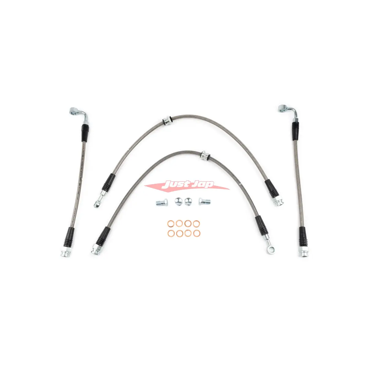 Ams Alpha Performance Race Style Stainless Steel Brake Lines Fits Nissan Z Rz34 1