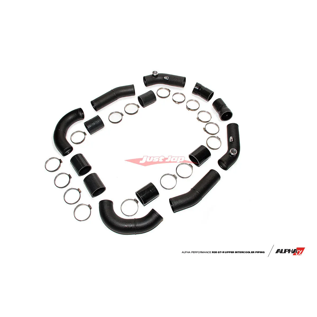 Ams Alpha Performance Upper Intercooler Piping Kit (Ams Alpha Intercooler & Ams Intake & Tb's) Fits Nissan R35 Gtr 1