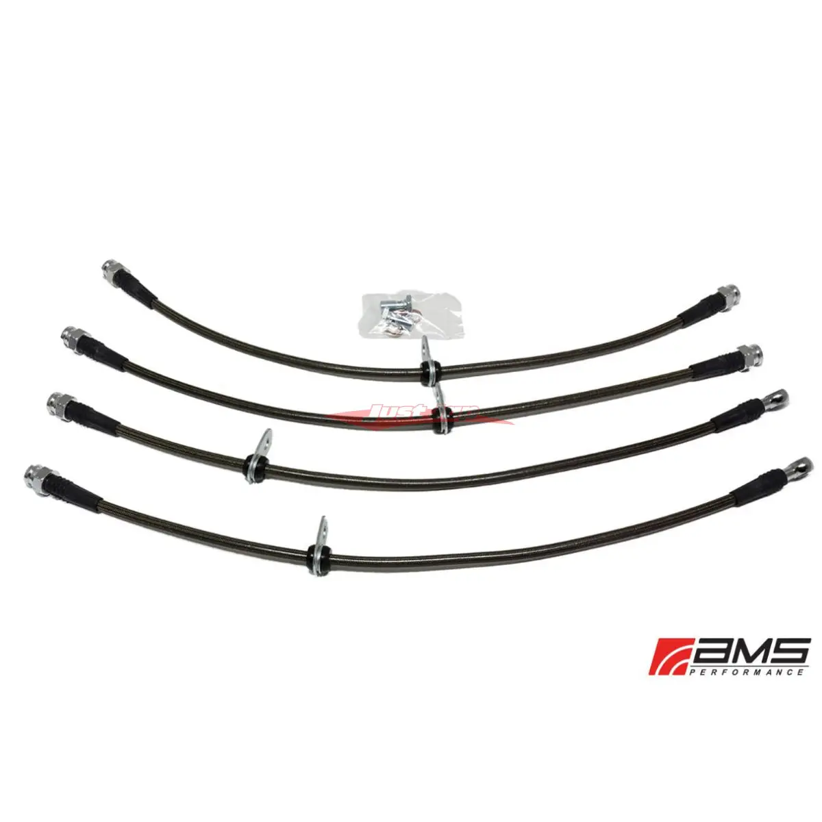 Ams Stainless Steel Brake Line Set Fits Mitsubishi Evolution 10 Cz4a 1