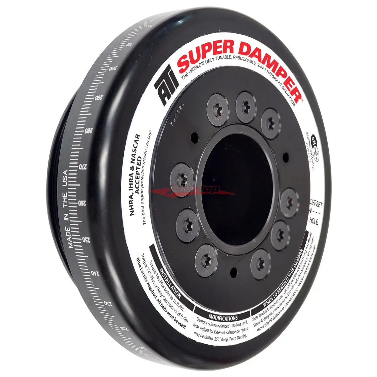 Ati Super Damper Harmonic Balancer (5% Reduction) Fits Nissan R35 Gtr Vr38dett 1