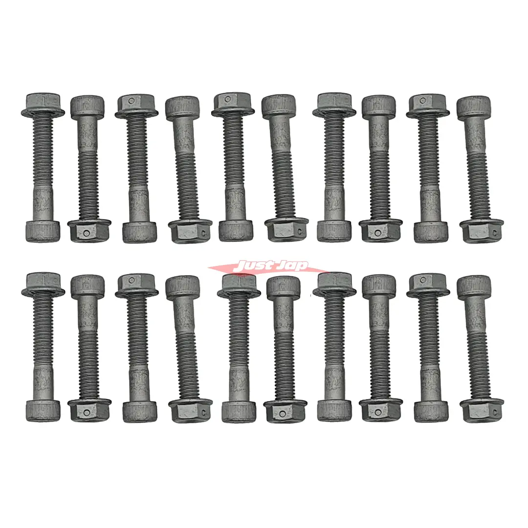 Attkd Front Brake Rotor Centre Hat Bolt & Nut Set (20Pce) Fits Nissan R35 Gtr 380Mm/390Mm (Oem Centre Hats) 1