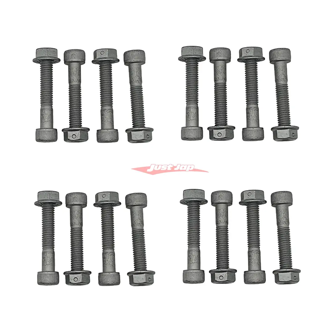 Attkd Rear Brake Rotor Centre Hat Bolt & Nut Set (16 Piece) Fits Nissan R35 Gtr 380Mm (Oem Centre Hats) 1