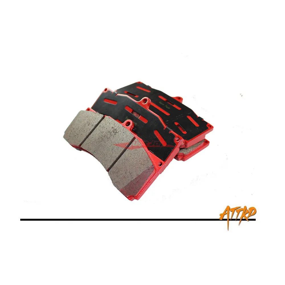 Attkd Track Compound Brake Pads - Attkd Medium 8 Piston & Big 6 Piston Front Caliper (Red) 1