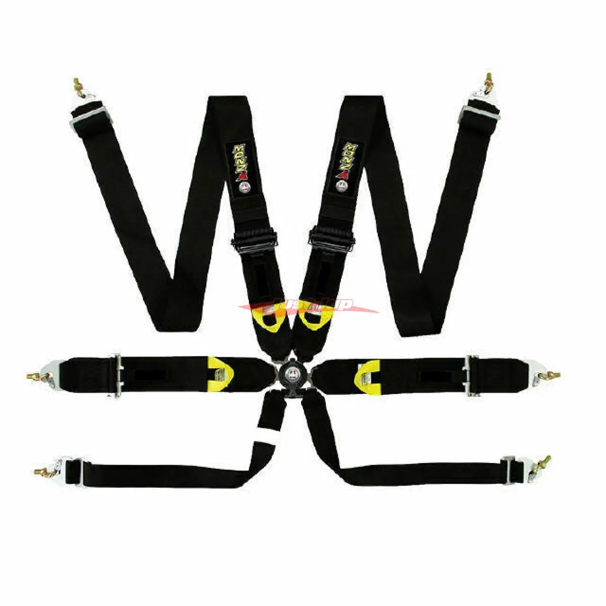 Autotecnica 6-Point Racing Harness - Black 1