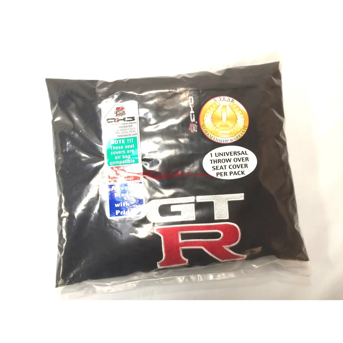 Axs Universal Seat Cover Fits Nissan Gtr (Black) 1