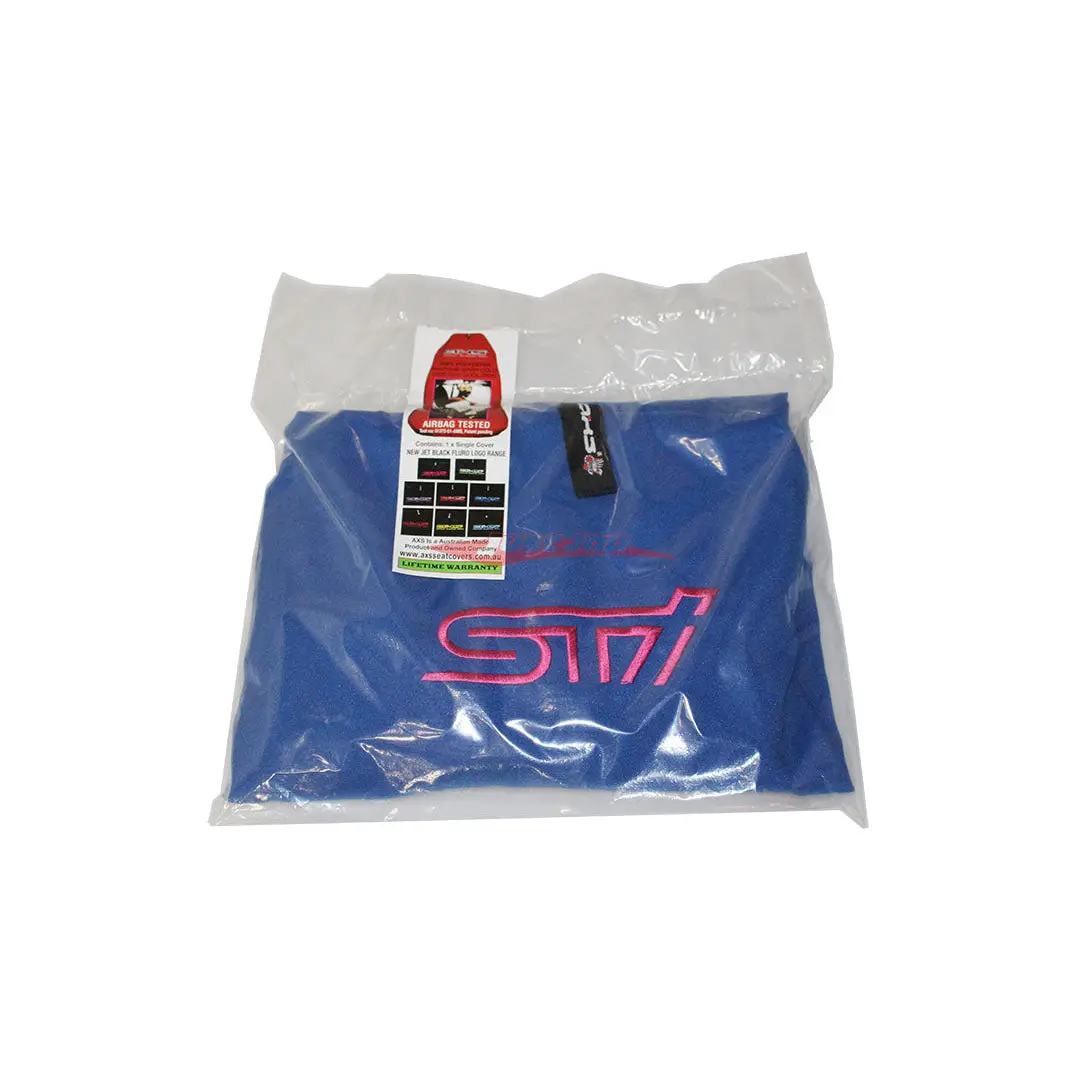 Axs Universal Seat Cover Fits Subaru Wrx Sti (Blue) 1