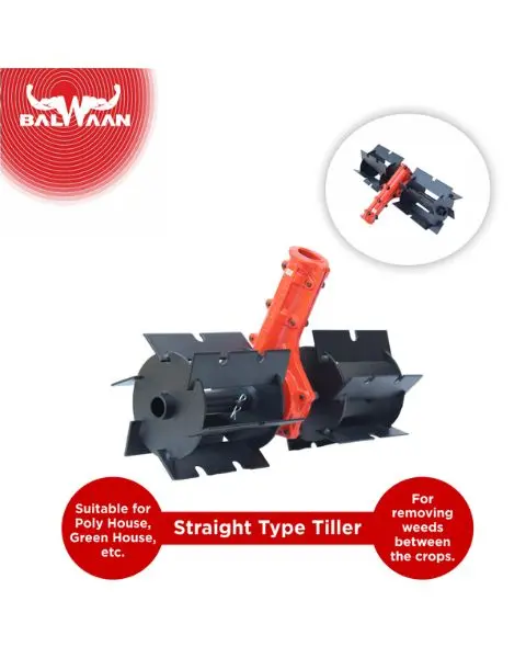 Balwaan Tiller Attachment 28Mm Straight Type 35.5Cm(14 Inch) - Heavy 1