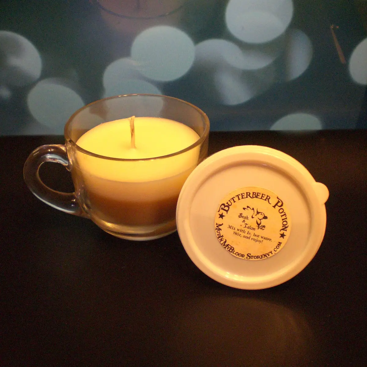 Butteredbeer Scented Candle With Free Gift! 1