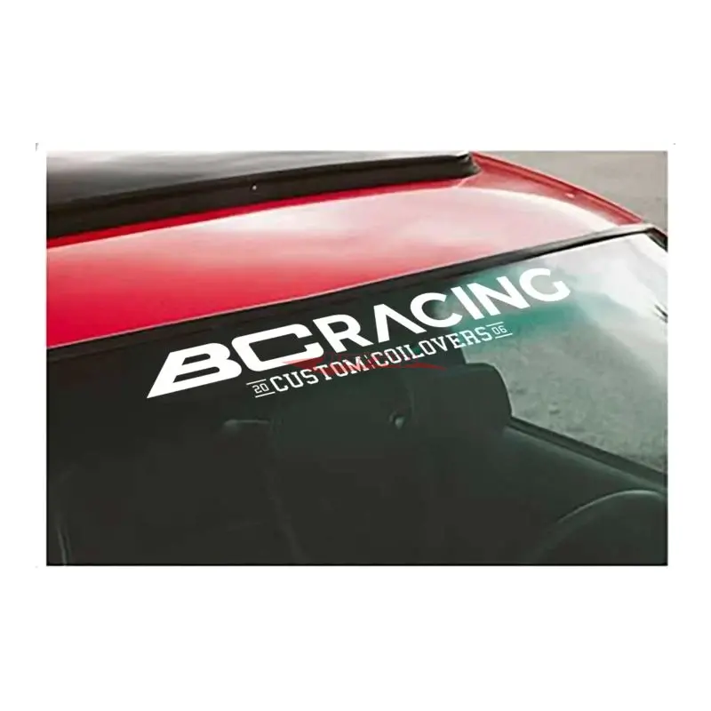 Bc Racing Custom Coilovers "Est. 2006" Windsceen Banner Decal / Sticker - Large 610Mm X 110Mm 1