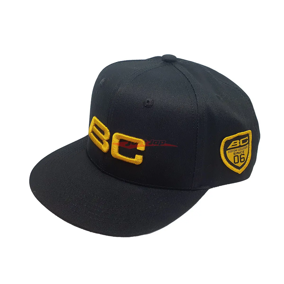 Bc Racing Snapback Cap - Black / Gold Logo 1