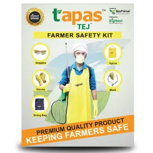 Tapas Farmer Safety Kit – Complete Protection With Apron, Gloves, Mask & Glasses 1
