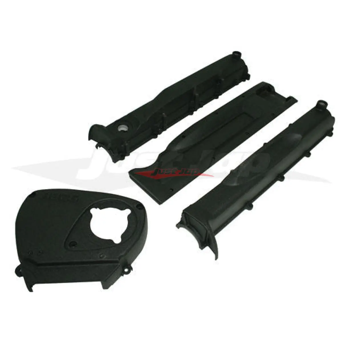Black Wrinkle Powder Coated Engine & Timing Cover Set Fits Nissan Rb26dett (See Notes) 1