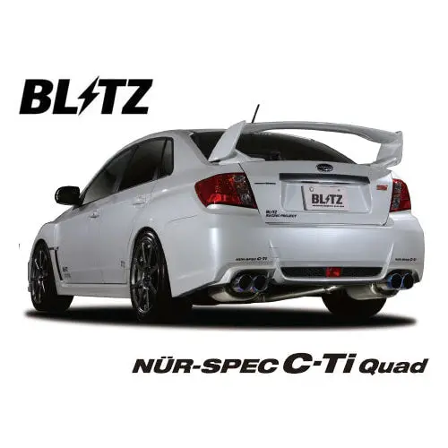 Blitz Nur-Spec C-Ti Quad Exhaust System Fits Subaru Impreza Wrx & Sti Gvb 1