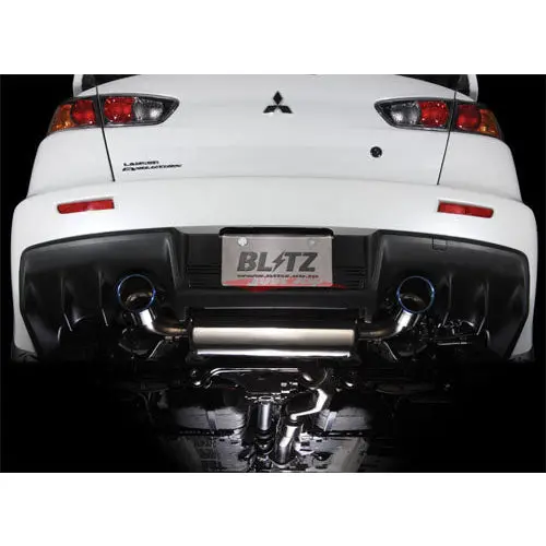Blitz Nur-Spec Vsr Exhaust System Fits Mitsubishi Lancer Evo X 1